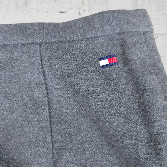 Y2K Vintage Tommy Hilfiger Gray Pink Floral Embroidered Femme Maxi Skirt Size 8 - Picture 7 of 8